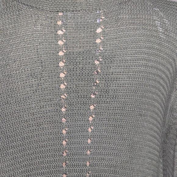 Belle Olive Green Women's Cardigan Sweater Plus Size 3X - Picture 5 of 8